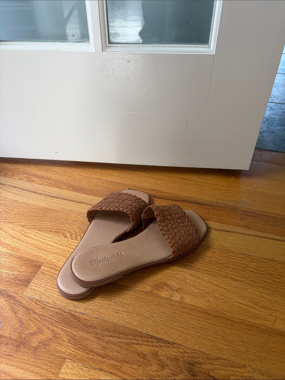 Madewell Braided Slide Sandals — Brown Tan